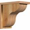 Ekena Millwork Carmel Rough Sawn Corbel w/Backplate, Western Red Cedar, 8"W x 14"D x 14"H COR08X14X14CAR01RWR - alternate 1